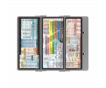 WhiteCoat Clipboard® Trifold - Silver Food Industry Edition